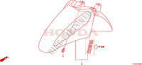 FRONT FENDER для Honda SH 300 ABS TOP BOX 2011