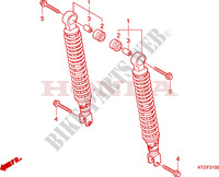 REAR SHOCK ABSORBER для Honda PS 125 INJECTION SPORTY SPECIAL 2010