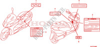 CAUTION LABEL для Honda REFLEX 250 SPORT 2008