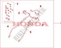 PANNIER STAY SET для Honda XL 1000 VARADERO ABS RED 2008