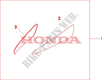 SIDE FAIRING ACCENT для Honda XL 1000 VARADERO ABS 2009