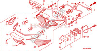 TAILLIGHT для Honda XL 1000 VARADERO ABS RED 2009