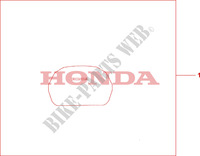 TOP BOX COVER для Honda XL 1000 VARADERO ABS RED 2008