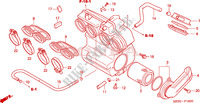 AIR CLEANER для Honda CBF 600 Tête fourche, ABS 34HP 2005