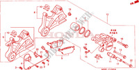 REAR BRAKE CALIPER для Honda CBF 600 Tête fourche, ABS 34HP 2005