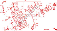 RIGHT CRANKCASE COVER для Honda CB 600 F HORNET STRIPES 34HP 2009