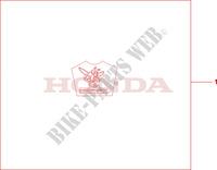 SE LOGO KIT для Honda CB 600 F HORNET BLANC 2009