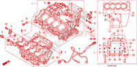CRANKCASE для Honda CB 600 F HORNET RAYURES 34HP 2010