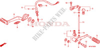 PEDAL для Honda CB 600 F HORNET RAYURES 2010