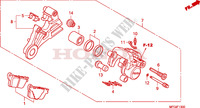 REAR BRAKE CALIPER(CB600F /F3) для Honda CB 600 F HORNET 2010