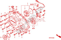 RIGHT CRANKCASE COVER для Honda CB 1000 R ABS TRICOLOR 2011