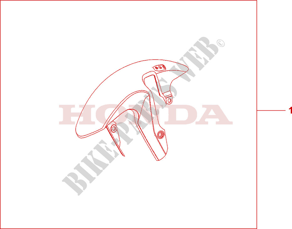 FRONT FENDER для Honda CB 1000 R ABS 2009