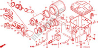 AIR CLEANER для Honda FOURTRAX 500 FOREMAN 4X4 Electric Shift 2007 2008