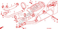 EXHAUST MUFFLER для Honda FOURTRAX 500 FOREMAN 4X4 Electric Shift, Power Steering 2009