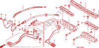 PEDAL для Honda FOURTRAX 500 FOREMAN 4X4 RED 2009