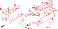 EXHAUST MUFFLER для Honda FOURTRAX 420 RANCHER 4X4 Manual Shift 2010