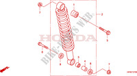REAR SHOCK ABSORBER для Honda FOURTRAX 420 RANCHER 4X4 PS RED 2010
