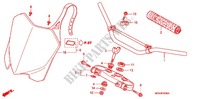 HANDLE PIPE/TOP BRIDGE (2) для Honda CRF 450 R 2011