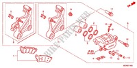REAR BRAKE CALIPER для Honda DEAUVILLE 700 ABS 2012