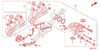 REAR BRAKE CALIPER для Honda CBF 1000 ABS 2012