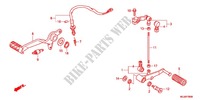 MAIN STAND   BRAKE PEDAL для Honda CBF 1000 F ABS TS 2012