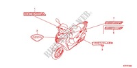 STICKERS для Honda SH 125 TOP CASE BRONZE 4F 2012