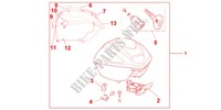 35L TOP BOX MOONDUST SILVER MET для Honda SH 300 2012