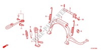 MAIN STAND   BRAKE PEDAL для Honda SH 300 2012