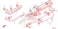 EXHAUST MUFFLER (2) для Honda FOURTRAX 420 RANCHER 4X4 Electric Shift CAMO 2012