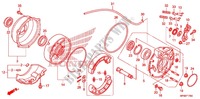 REAR BRAKE PANEL   SHOES для Honda FOURTRAX 420 RANCHER 4X4 Electric Shift CAMO 2012