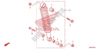 REAR SHOCK ABSORBER (2) для Honda FOURTRAX 420 RANCHER 4X4 Electric Shift CAMO 2012