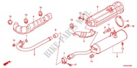 EXHAUST MUFFLER (2) для Honda FOURTRAX 420 RANCHER 4X4 PS RED 2012