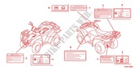 CAUTION LABEL (1) для Honda FOURTRAX 420 RANCHER 4X4 PS RED 2012