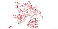 FRONT FENDER для Honda FOURTRAX 420 RANCHER 4X4 PS RED 2012