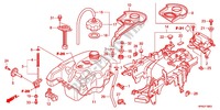 FUEL TANK для Honda FOURTRAX 420 RANCHER 4X4 PS RED 2012