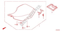 SINGLE SEAT (2) для Honda FOURTRAX 420 RANCHER 4X4 PS RED 2012
