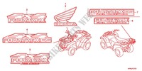 STICKERS (2) для Honda FOURTRAX 420 RANCHER 4X4 PS RED 2012