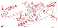 EXHAUST MUFFLER (2) для Honda FOURTRAX 500 FOREMAN RUBICON Power Steering 2012
