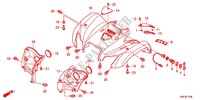 FRONT FENDER для Honda FOURTRAX 500 FOREMAN 4X4 Electric Shift, Power Steering 2012