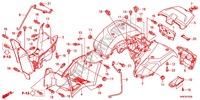 REAR FENDER для Honda FOURTRAX 500 FOREMAN 4X4 Electric Shift, Power Steering 2012