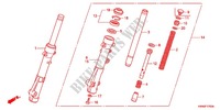 FRONT FORK для Honda PCX 125 SPECIAL EDITION 2012