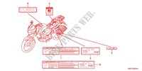 CAUTION LABEL (CBF150MB/MC) для Honda CB 150 UNICORN DAZZLER 2012