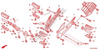 FOOTREST (CBF150MB/MC) для Honda CB 150 UNICORN DAZZLER 2012