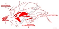 STICKERS (CBF150MC) для Honda CB 150 UNICORN DAZZLER 2012