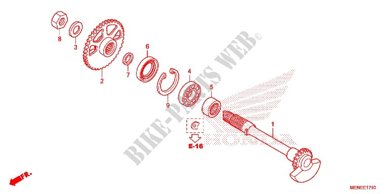 CRANKSHAFT   PISTON   BALANCER (2) для Honda CRF 450 R 2014