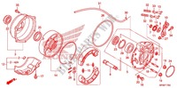 REAR BRAKE PANEL   SHOES для Honda FOURTRAX 420 RANCHER 4X4 PS 2011