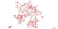FRONT FENDER для Honda FOURTRAX 420 RANCHER 4X4 PS RED 2011