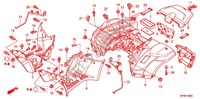 REAR FENDER для Honda FOURTRAX 420 RANCHER 4X4 Electric Shift CAMO 2011