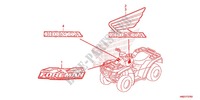 STICKERS для Honda FOURTRAX 500 FOREMAN RUBICON Power Steering 2014