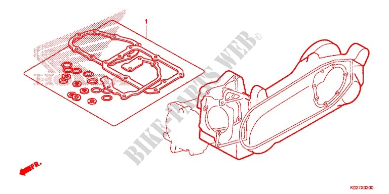 GASKET KIT для Honda SH 150 ABS D SPECIAL 4E 2014